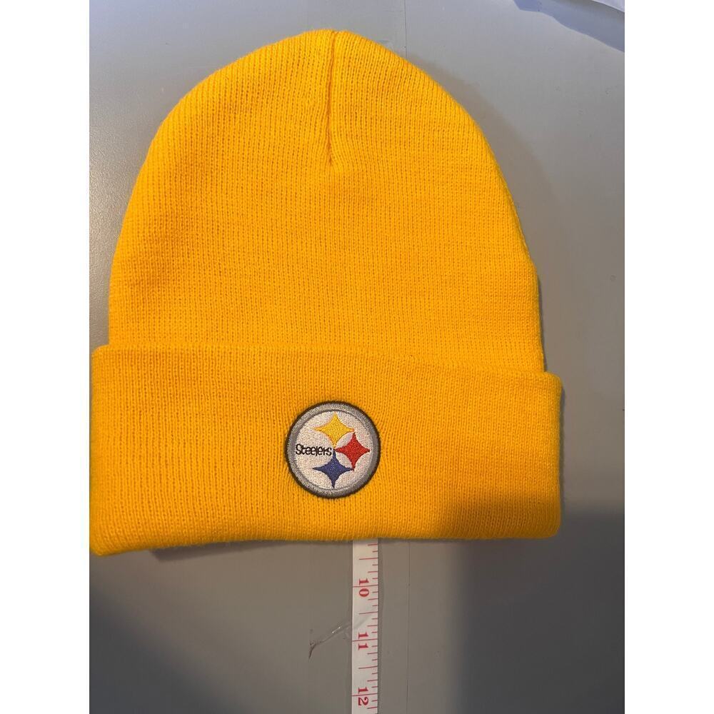 Pittsburgh‎ Steelers logo knit Ski hat, Yellow